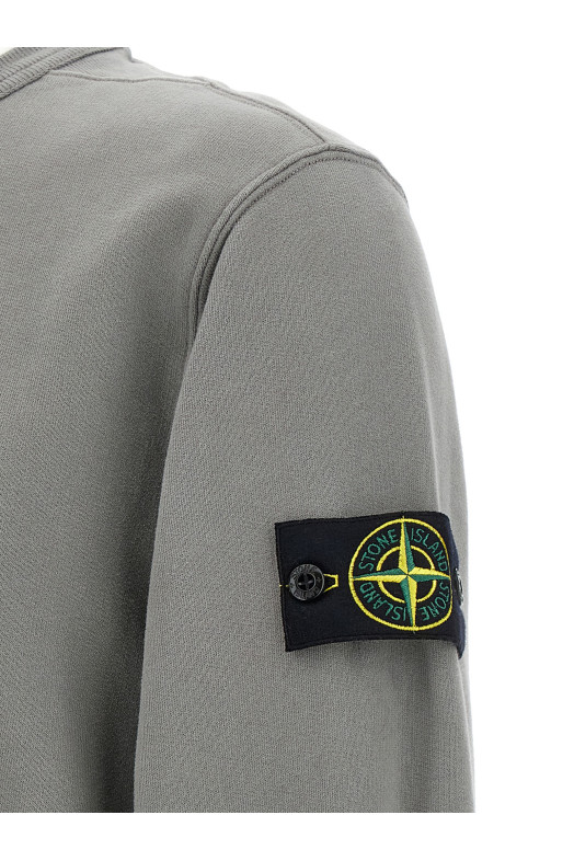 Хлопковая толстовка с логотипом Серый STONE ISLAND K2S156100028S0A20V006B