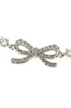 'Crystal Bow' necklace Silver