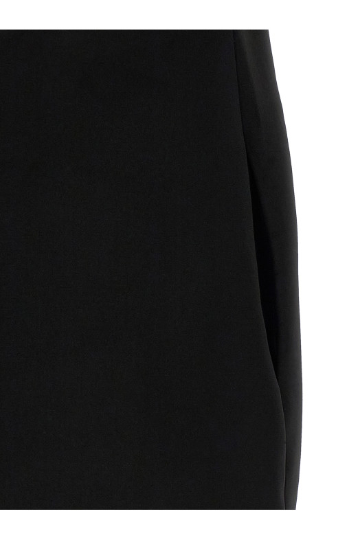 Платье «Black Crêpe Flower Mini» Черно-серое RS26180SBBLACK