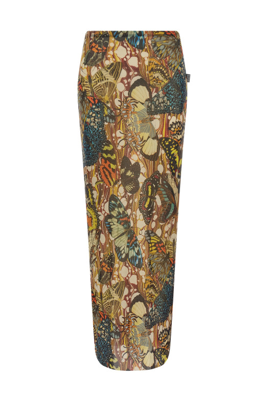 'Re-edition - The Yellow Butterfly' skirt Multicolor