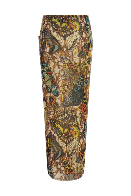 'Re-edition - The Yellow Butterfly' skirt Multicolor