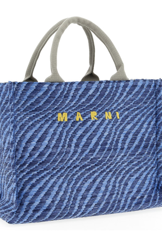 Рафийная сумочка Blue MARNI SHMP0077U7P984100B48