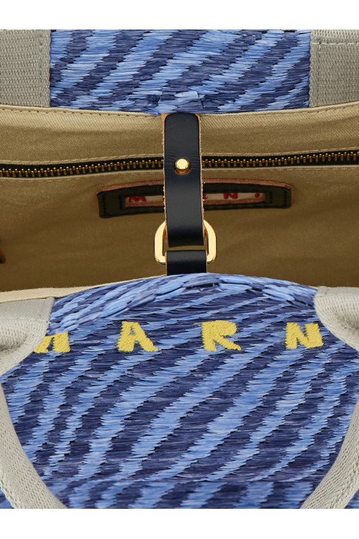 Рафийная сумочка Blue MARNI SHMP0077U7P984100B48