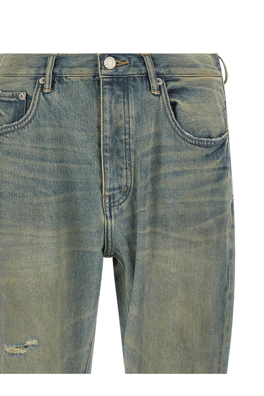 Джинсы «P026 Dirty Fade Rip Boot» СИНИЙ P026DFDR525LTINDIGO