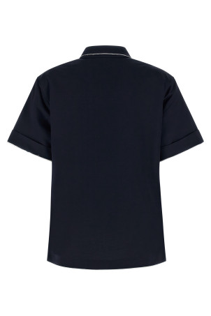 Double-layer polo shirt Blue