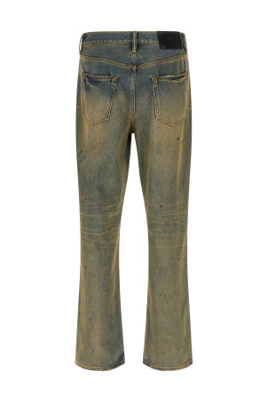'P011 Dirty Oil Repair' jeans Yellow