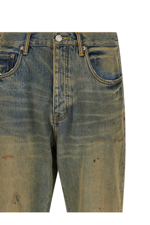 Джинсы «P011 Dirty Oil Repair» Желтый P011IORC526LTINDIGO