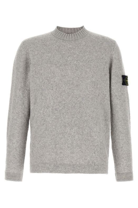 Bouclé wool sweater Gray