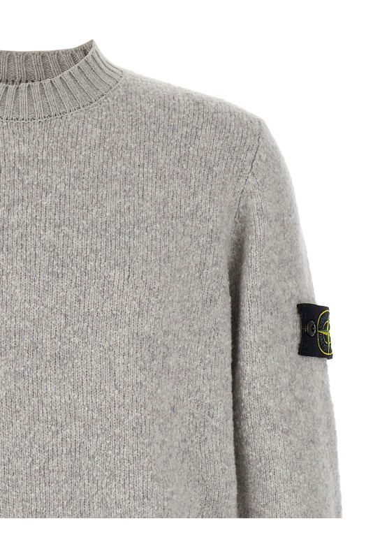 Bouclé wool sweater Gray