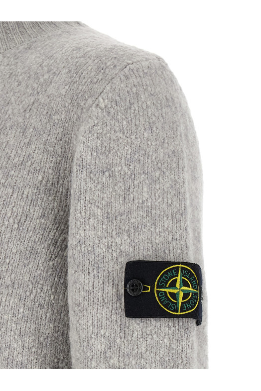 Bouclé wool sweater Gray