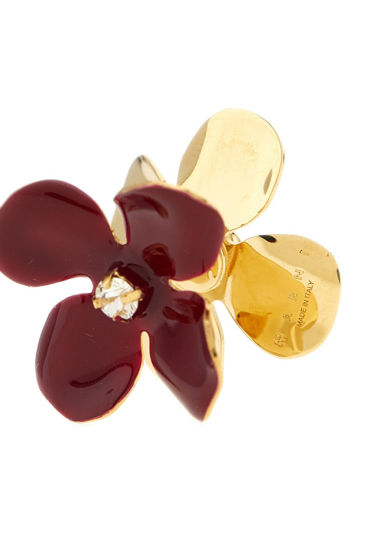'Flower Pop' earrings Bordeaux