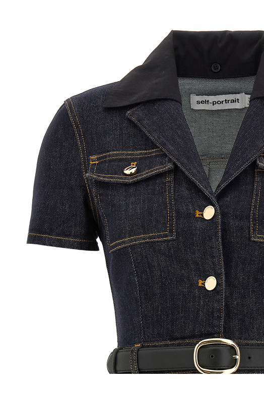 Платье «Indigo Denim Midi» Синее RS26822MBLBLUE