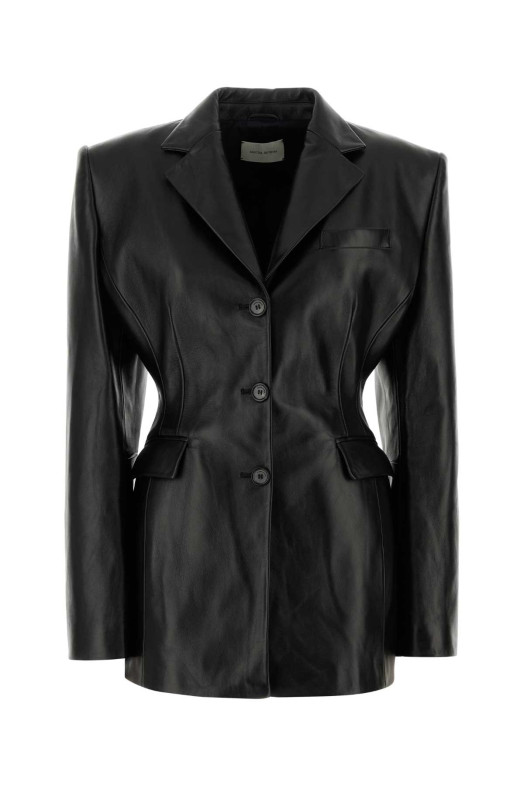 Black leather blazer Black MAGDA BUTRYM (101721)