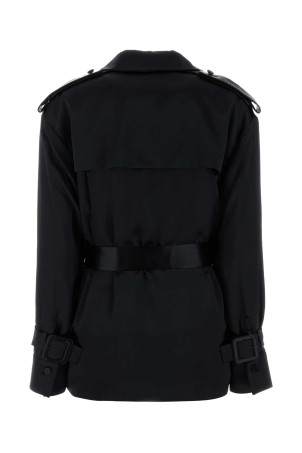 Black satin blazer Black SALVATORE FERRAGAMO (13H490788175)