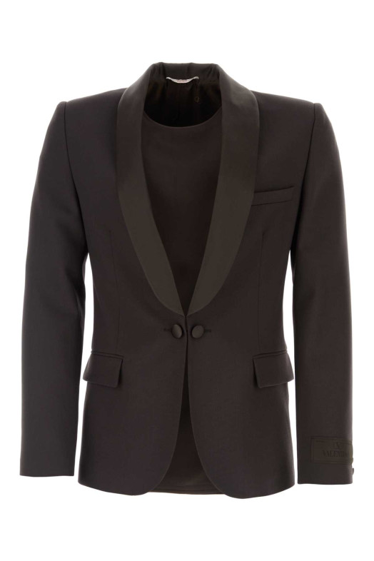 Chocolate wool blazer VALENTINO GARAVANI (2V0CE3658EJ)