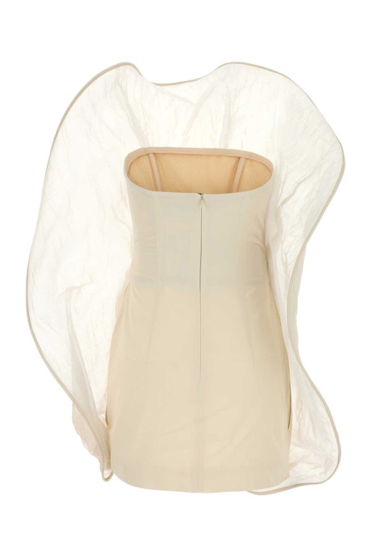 Ivory wool blend mini dress Beige MAGDA BUTRYM (400525)