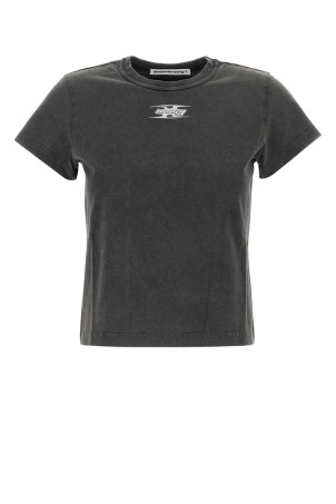 Dark grey cotton t-shirt T BY ALEXANDER WANG (4CC4241514)