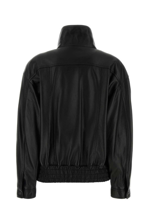 Black leather jacket Black SAINT LAURENT (836515YCNU2)