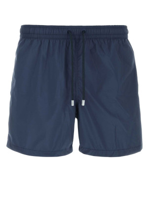 Navy blue polyester swimming shorts FEDELI (8UE00320)