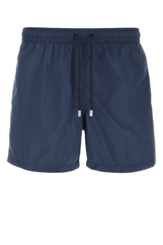 Navy blue polyester swimming shorts FEDELI (8UE00320)