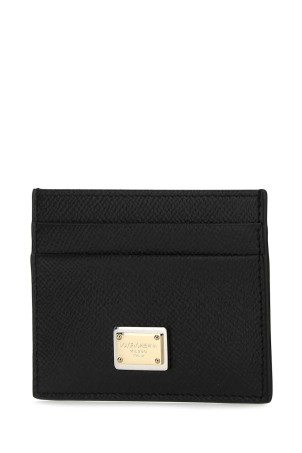 Black leather card holder Black DOLCE & GABBANA (BI0330A1001)