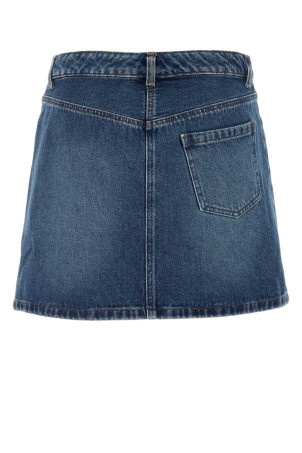Denim Moss mini skirt A.P.C. (COHJLF06374)