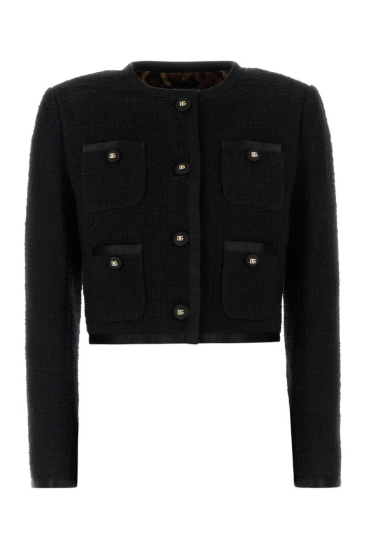 Black boucle blazer Black DOLCE & GABBANA (F27GOTGDDBZ)