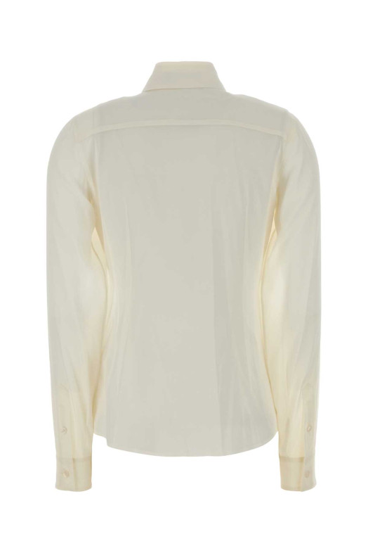 Рубашка из крепа цвета слоновой кости DOLCE & GABBANA (F5R64TFUAGM) DOLCE & GABBANA