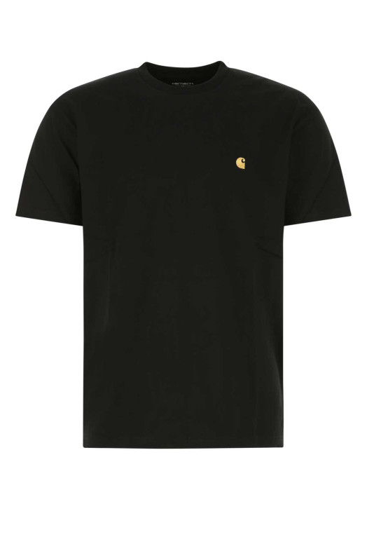 Black cotton S/S Chase T-Shirt CARHARTT WIP (I026391)
