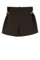Коричневые шерстяные шорты PRADA (P273JGSOOO17YU)