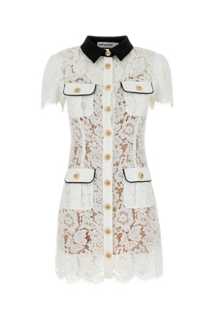 White lace mini dress White SELF PORTRAIT (PF25020SW)