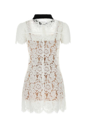 White lace mini dress White SELF PORTRAIT (PF25020SW)