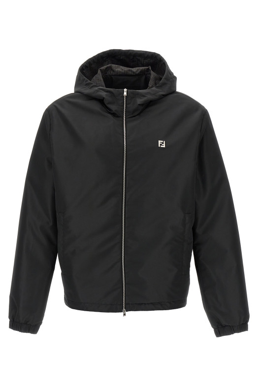 Logo blouson Black