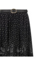 'Black And Gold Chiffon Lace Maxi' skirt Black