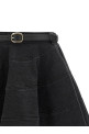 'Black Flared Denim Mini' skirt Black