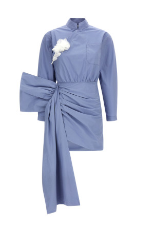 Платье «Blue Cotton Tie Side Mini» СИНИЙ RS26552SBLBLUE