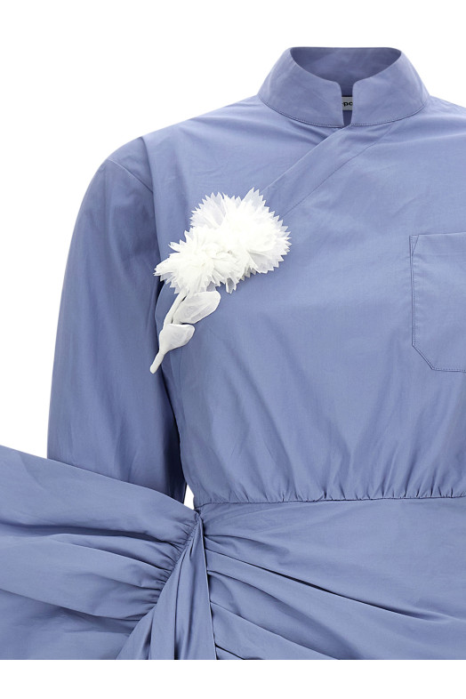 Платье «Blue Cotton Tie Side Mini» СИНИЙ RS26552SBLBLUE