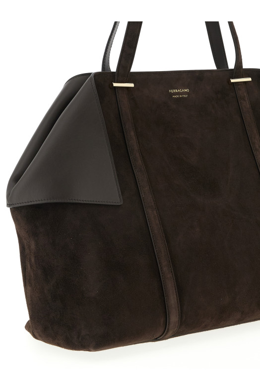 'Scarf L' shoulder bag Brown