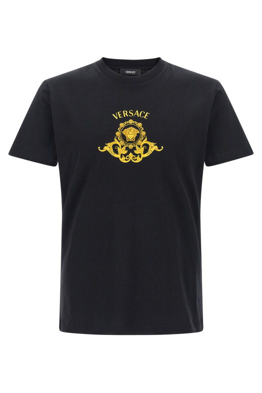 'Hall of Heroes Crest' T-shirt Black