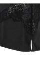Топ «Черное атласное кружево» Черный RS26176TABBLACK