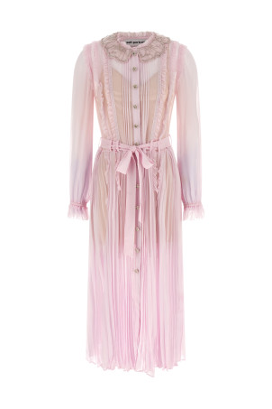 Сукні «Рожева плісирована жоржетка міді» Рожевий RS26034MPPINK