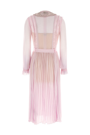 Сукні «Рожева плісирована жоржетка міді» Рожевий RS26034MPPINK