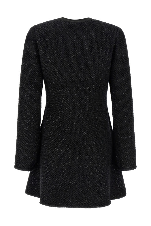 'Black Sequin Knit Mini' dress Black