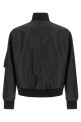 'White Stitch Line' bomber jacket Black