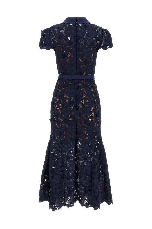 Платье «Navy Guipure Lace Midi» Синее RS26171MNNAVY