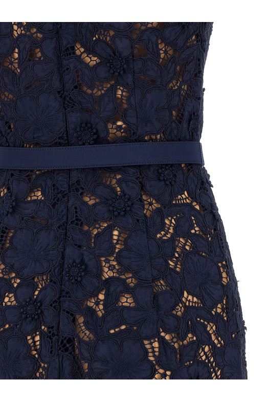 Платье «Navy Guipure Lace Midi» Синее RS26171MNNAVY