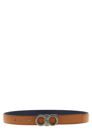 'Gancini' reversible belt Brown