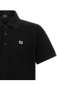FF metallic logo polo shirt Black
