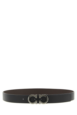 'Gancini' reversible belt Black