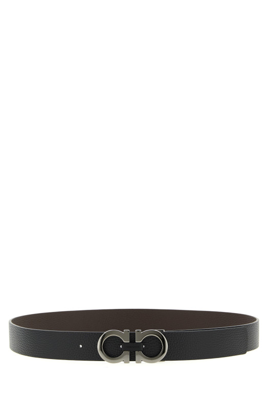 'Gancini' reversible belt Black